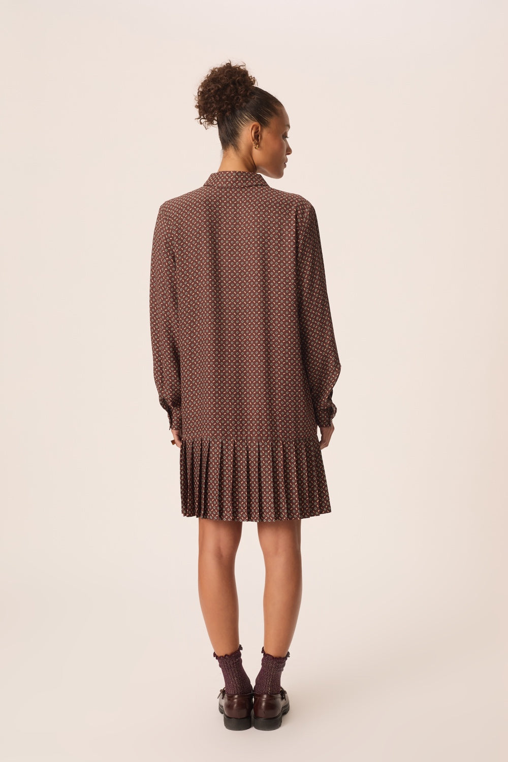 Dress Vale Tie Print
