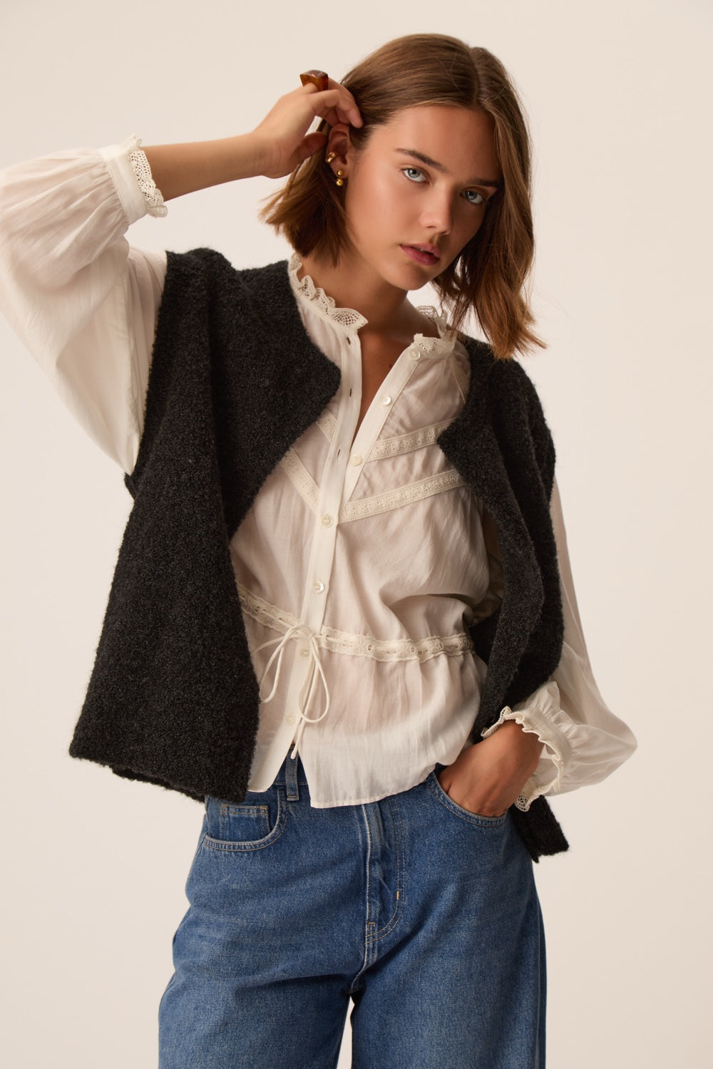 Blouse Ertya Ecru