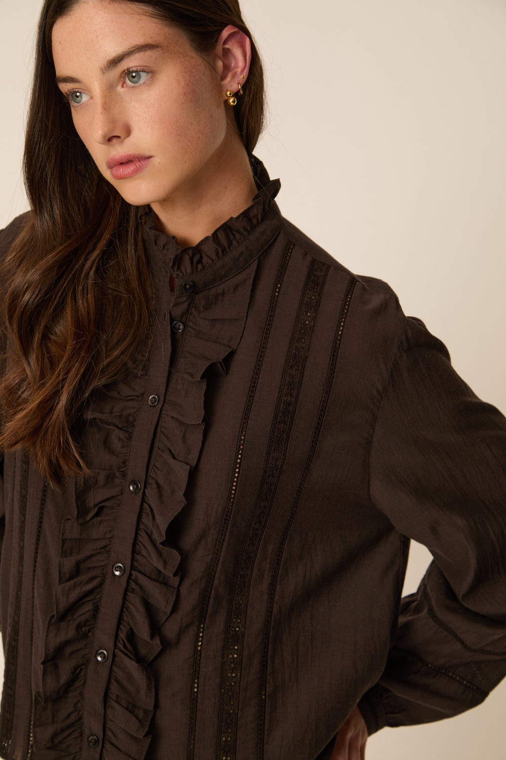 Bluse Ertessa Teddybär-Braun