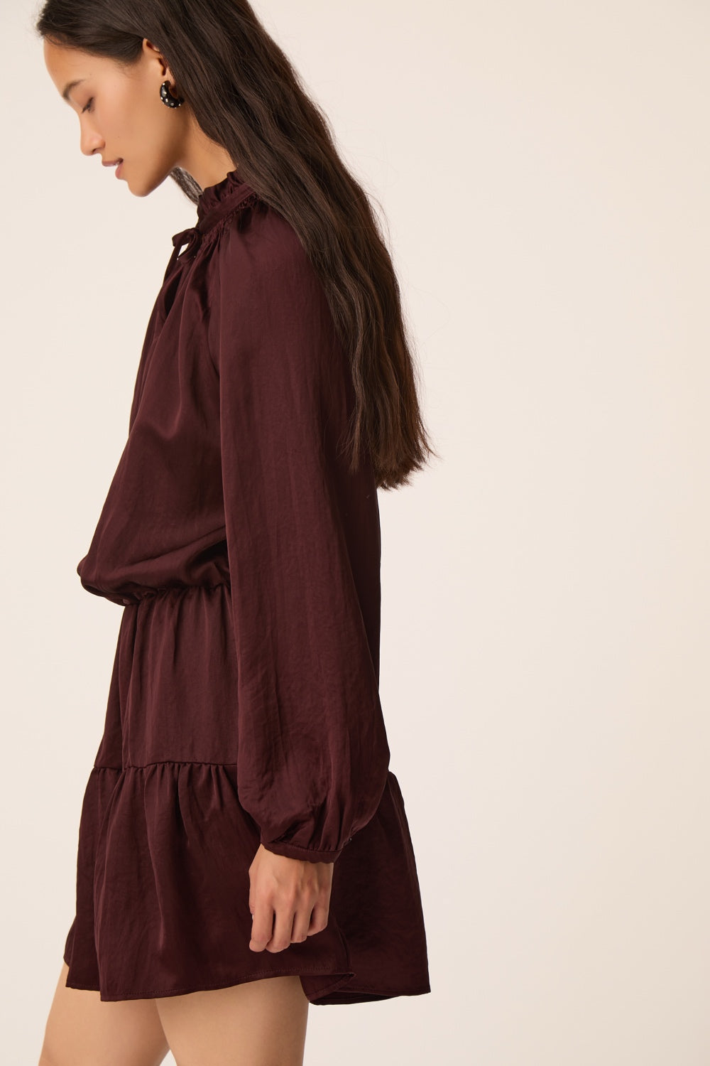 Dress Satine Prune