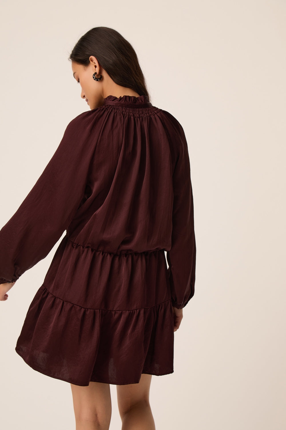 Dress Satine Prune