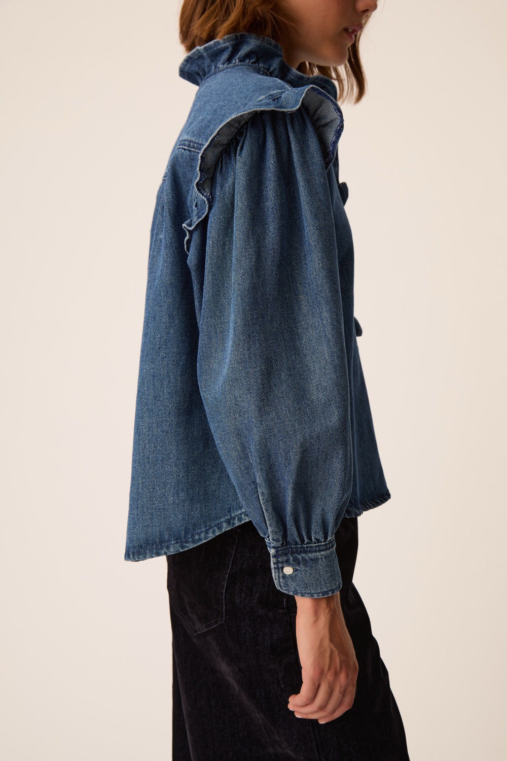 Shirt Lazou Middle Blue