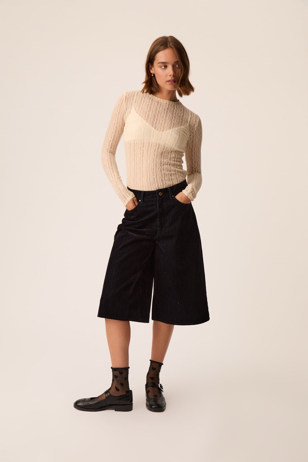 Bermuda Shorts Louis Velours Marine