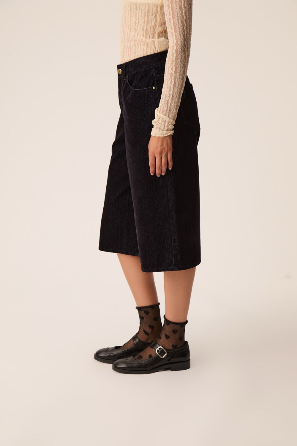 Bermuda Shorts Louis Velours Marine