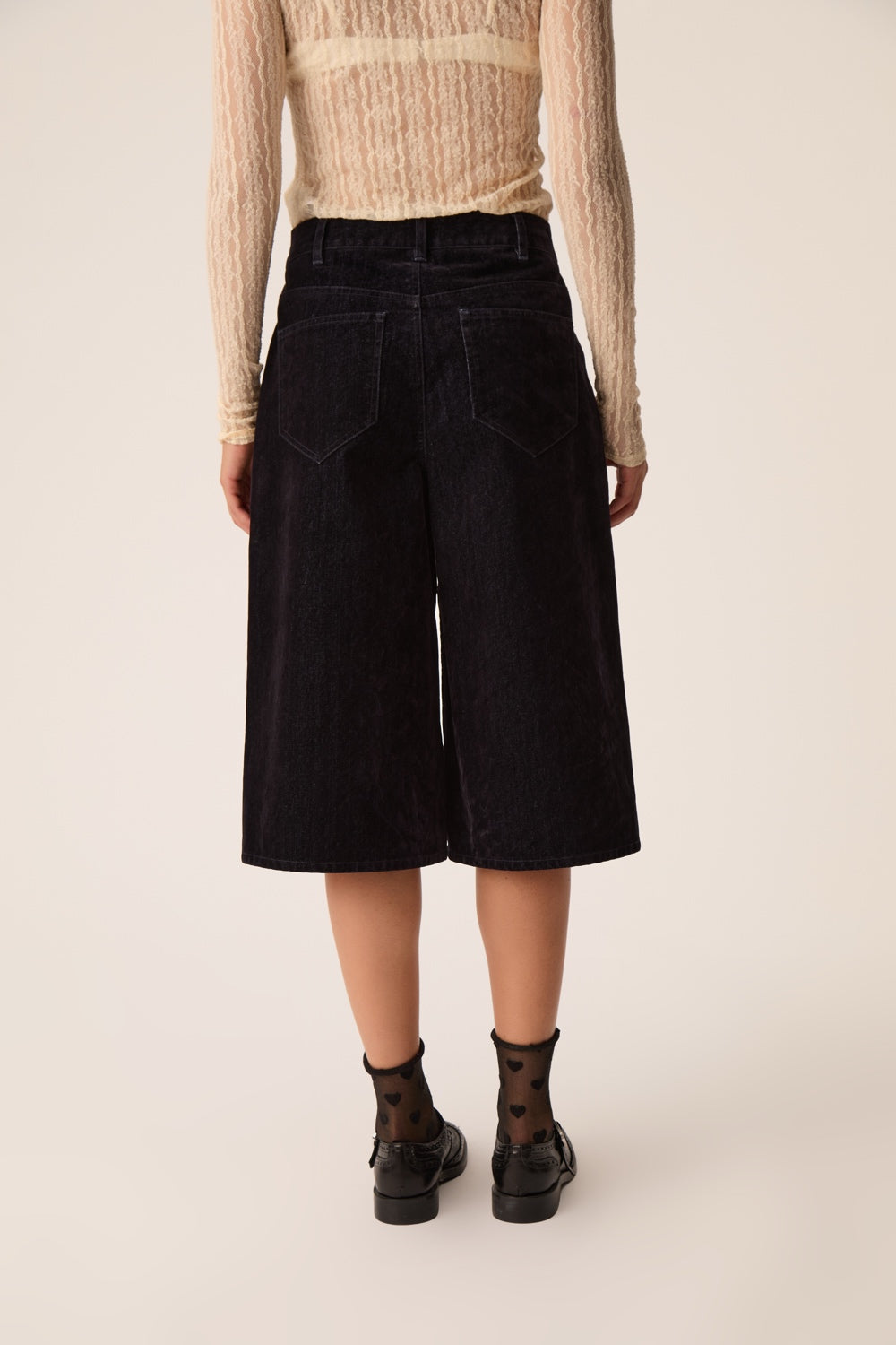 Bermuda Shorts Louis Velours Marine