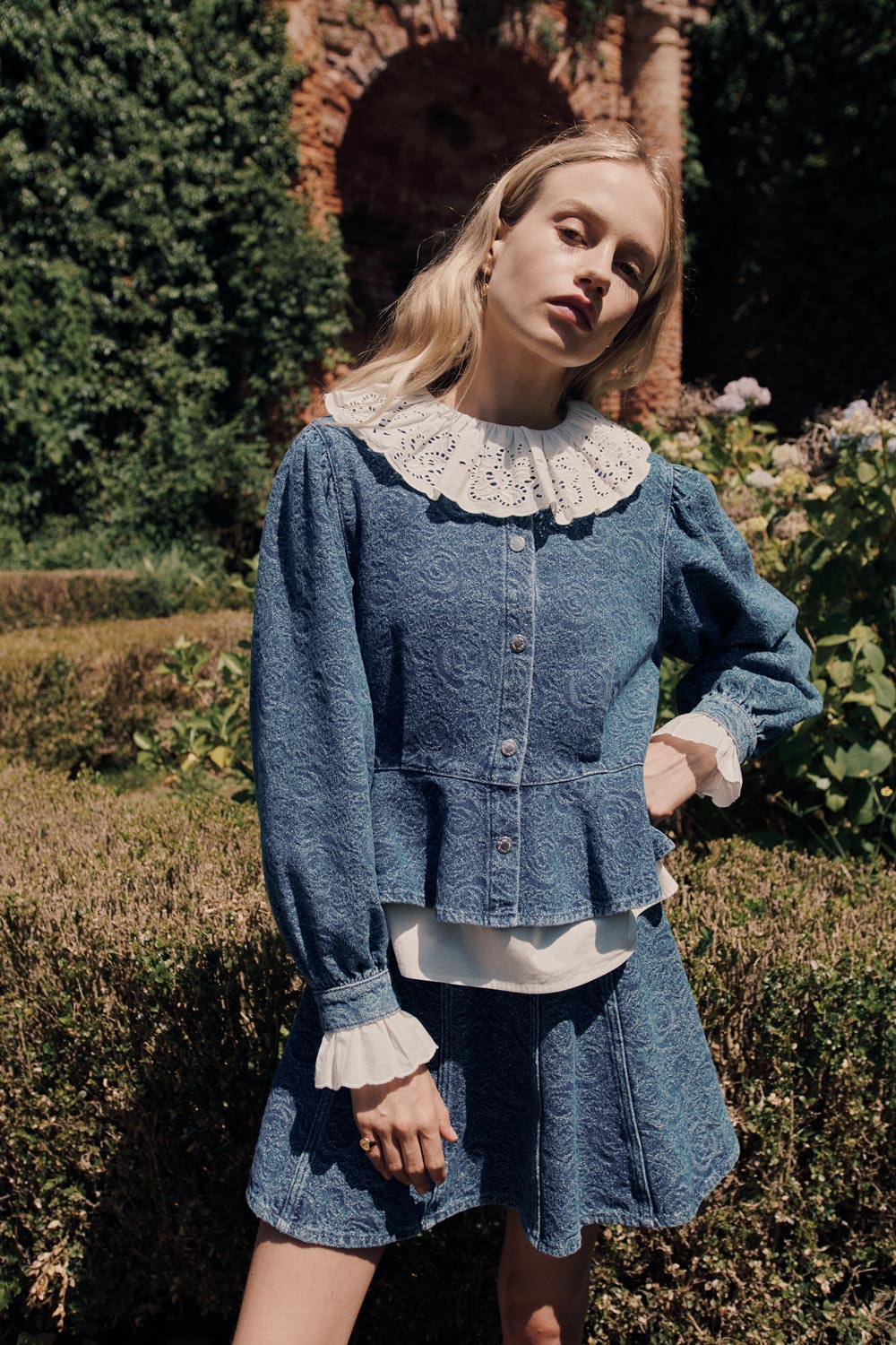 Blouse Lizia Medium Blue