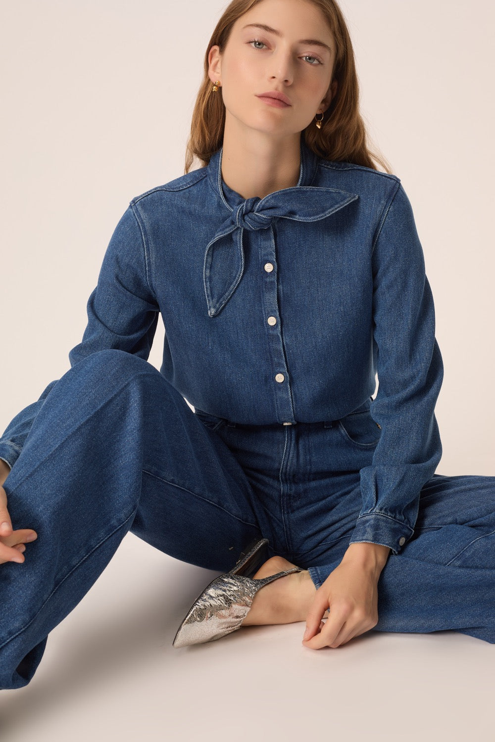 Blouse Lenora Medium Blue