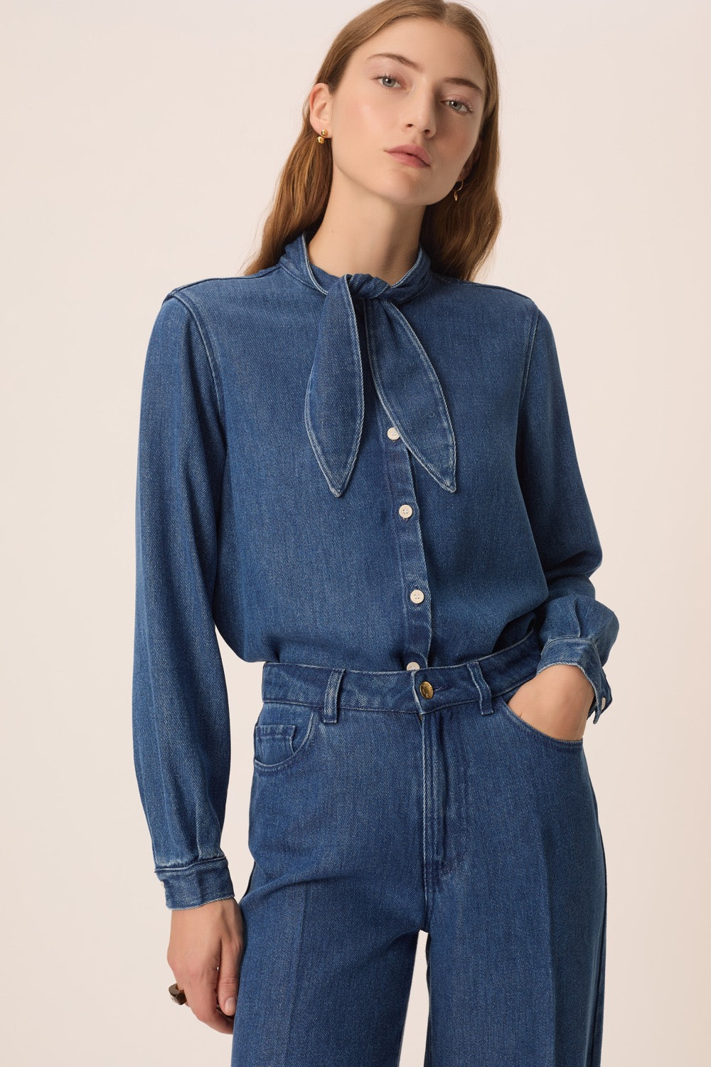 Blouse Lenora Middle Blue