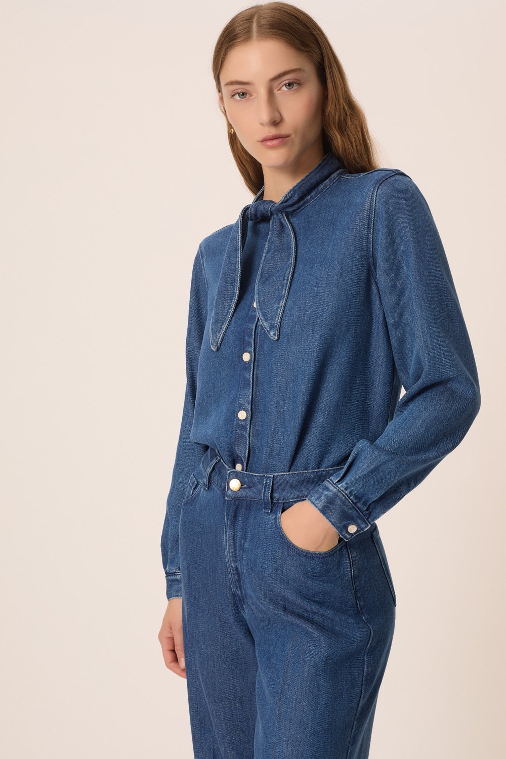 Blouse Lenora Middle Blue
