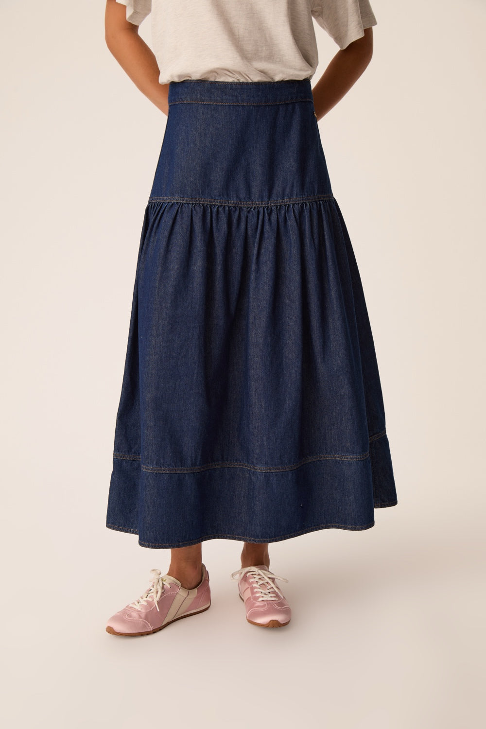 Skirt Lune Raw Denim Blue