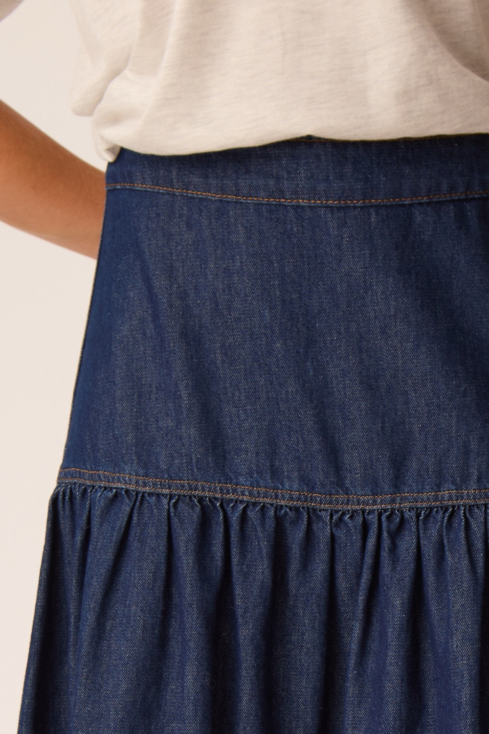 Skirt Lune Raw Denim Blue