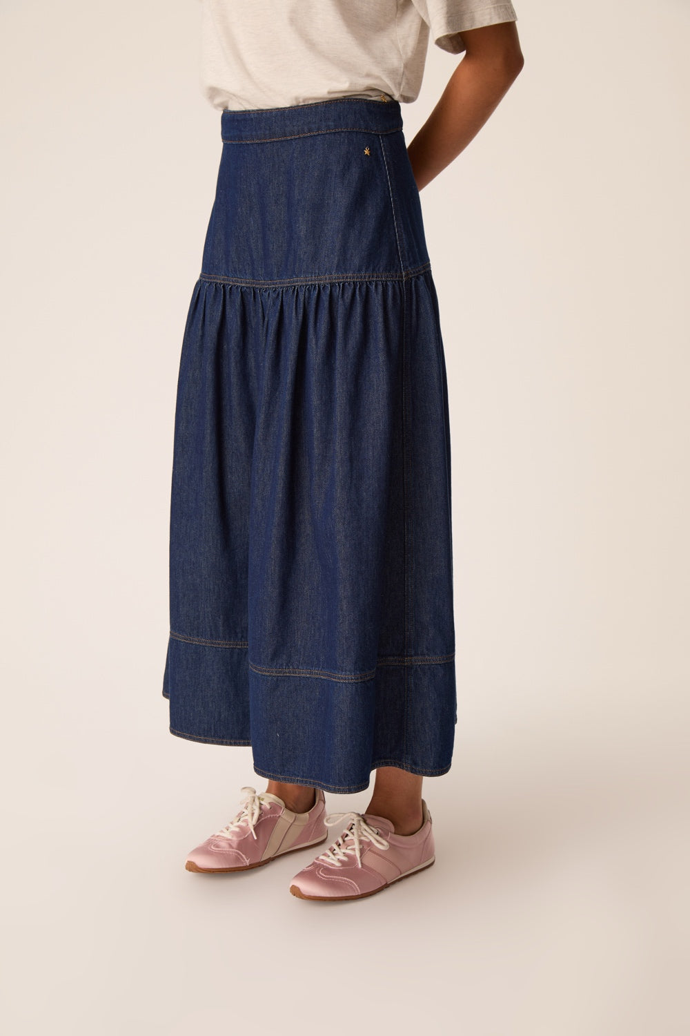 Skirt Lune Raw Denim Blue