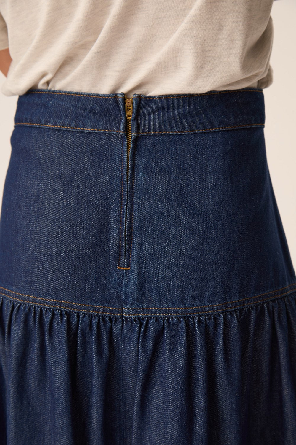 Skirt Lune Raw Denim Blue