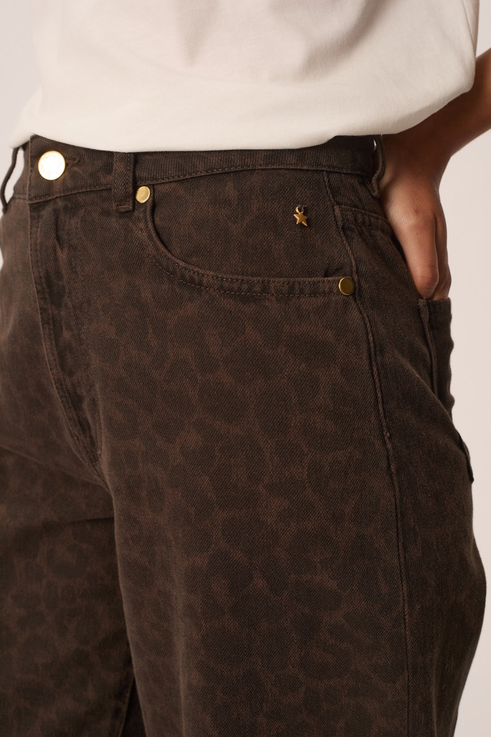 Jeans Louela Leo Leopard Print