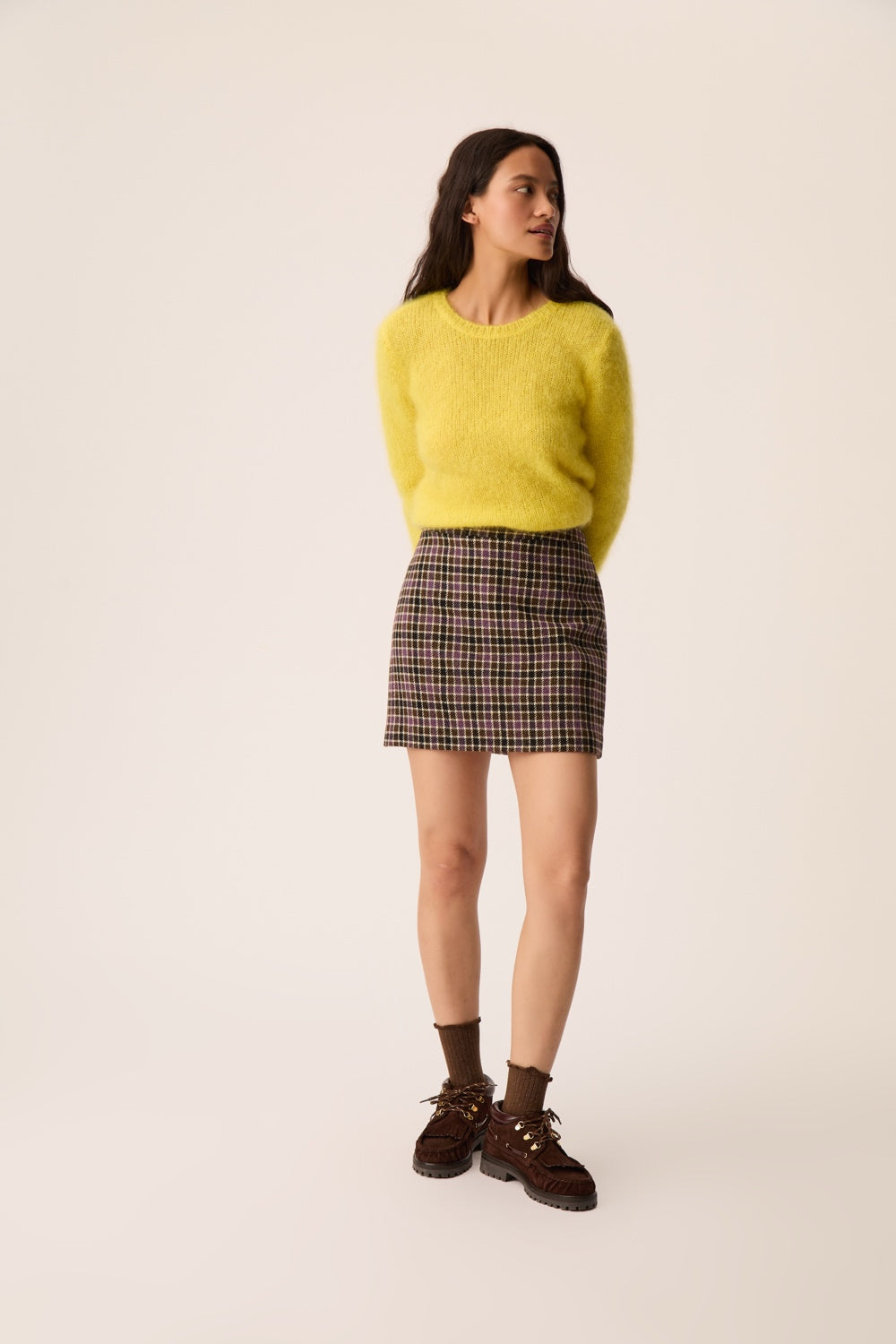 Jupe Ytrille Carreau Automne