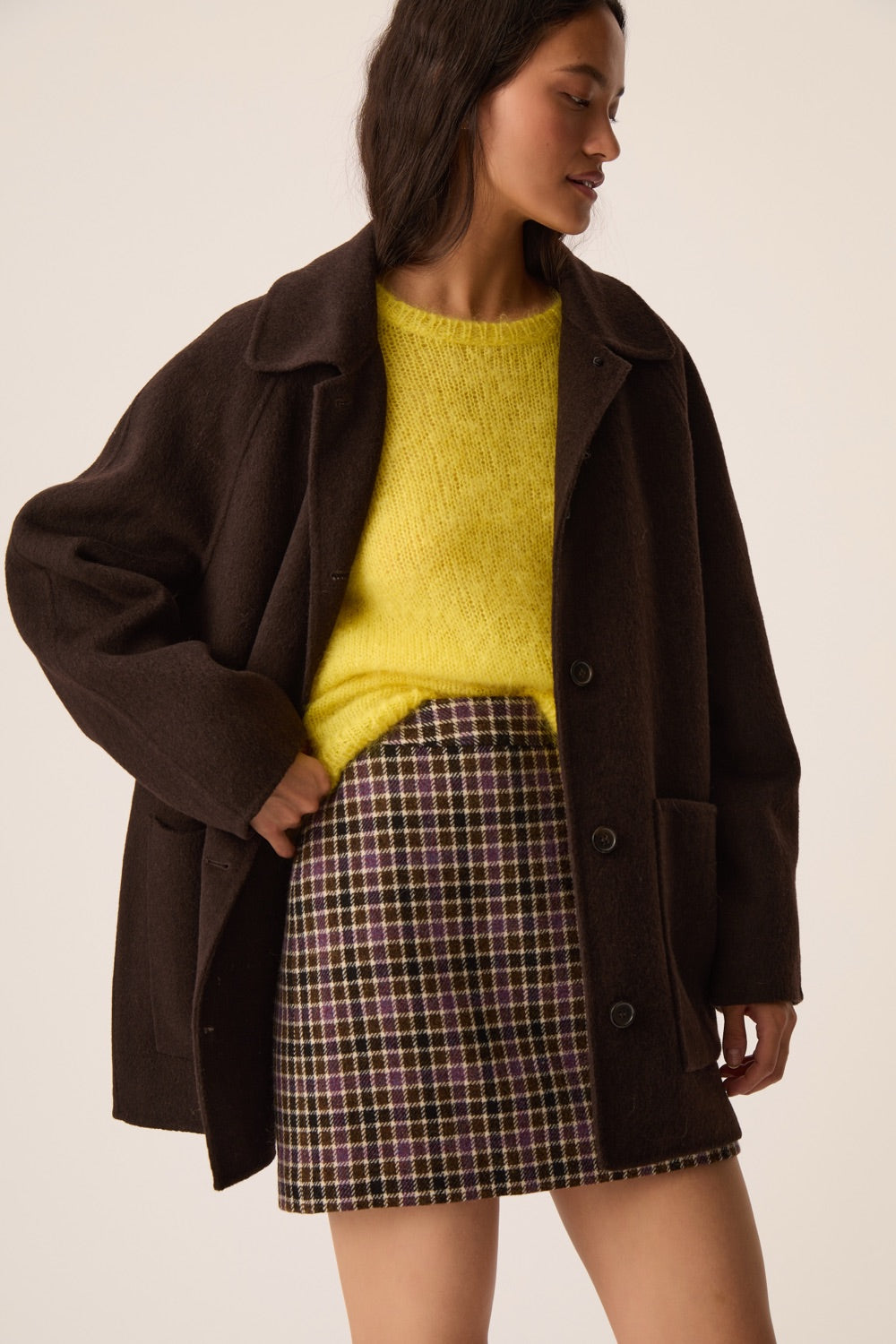 Jupe Ytrille Carreau Automne