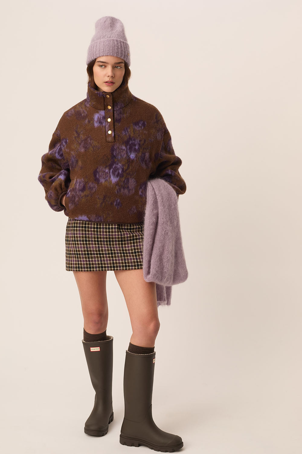 Jupe Ytrille Carreau Automne