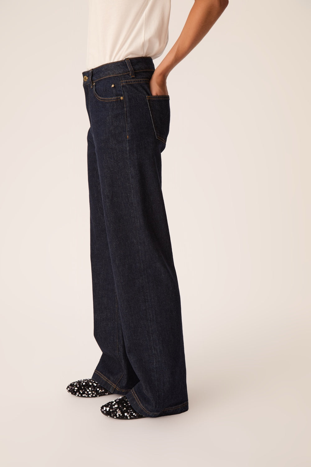 Jeans Louizi Raw Denim Blue