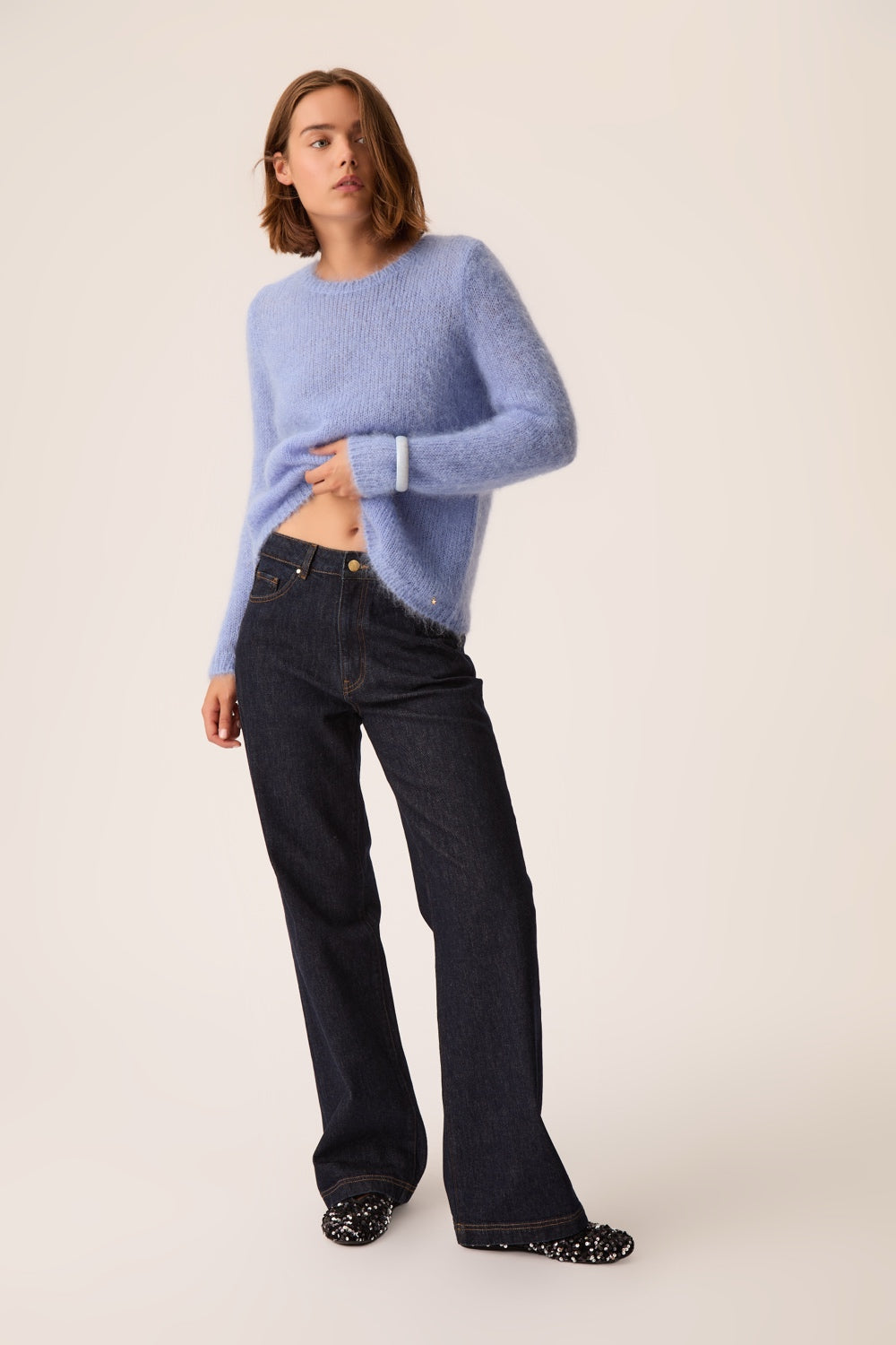 Jeans Louizi Raw Denim Blue