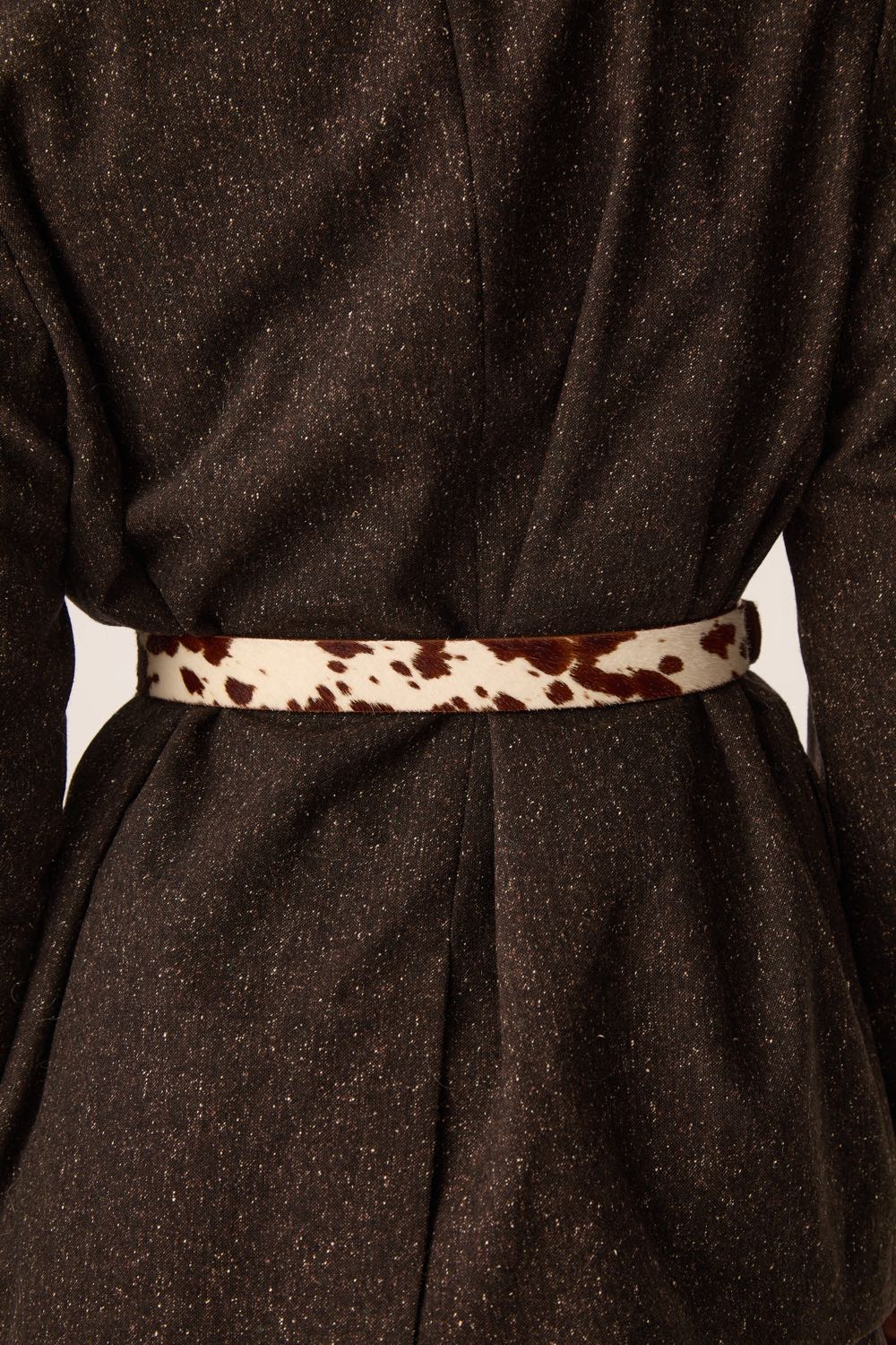 Belt Martino White Cow Print