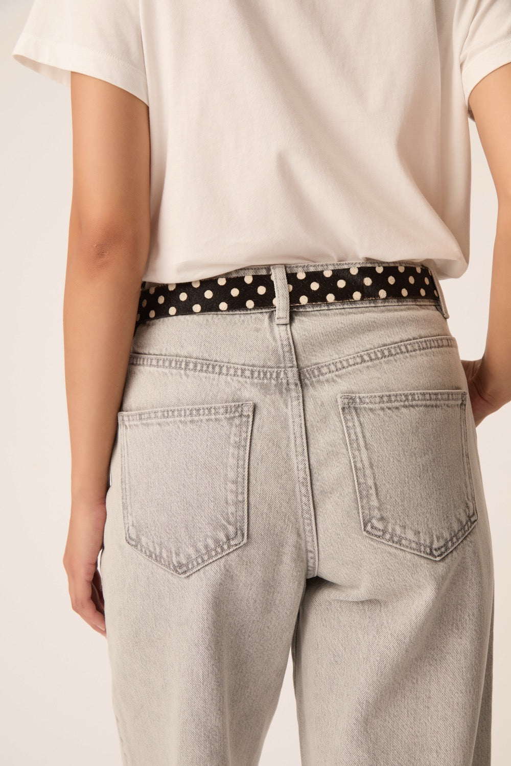 Ceinture Martino Pois Ecru