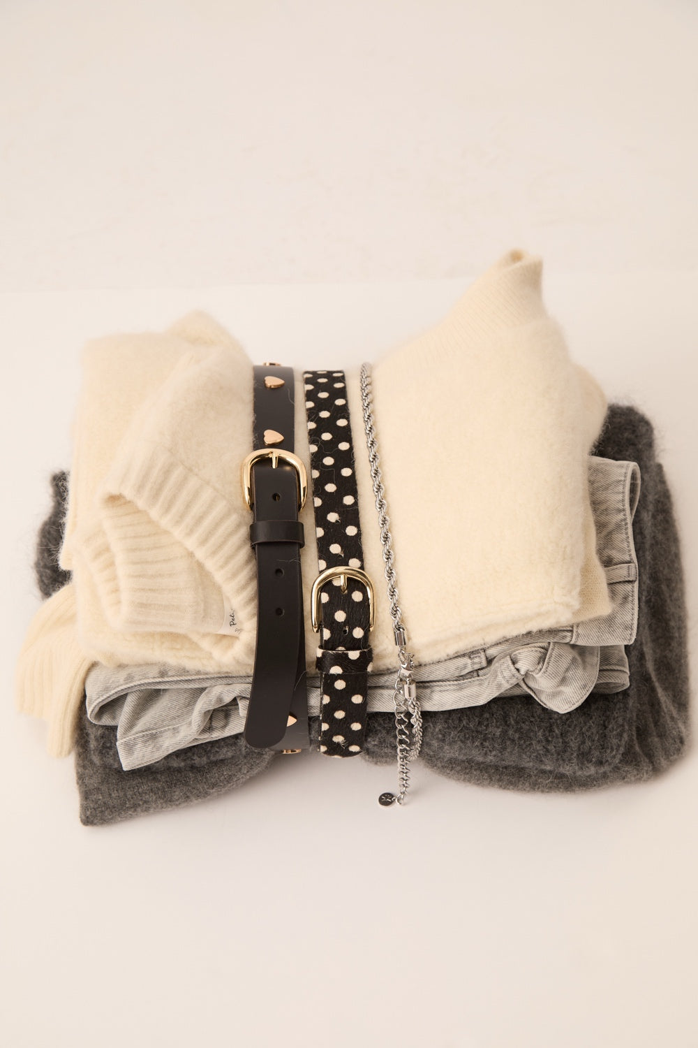 Ceinture Martino Pois Ecru
