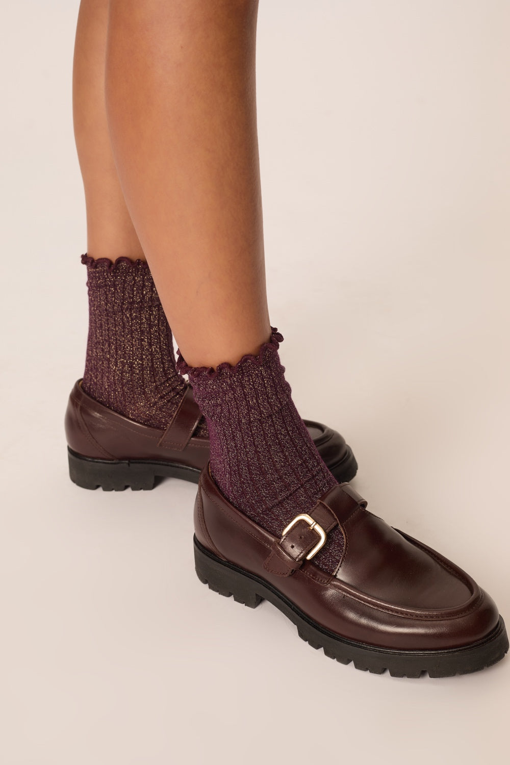Socken Orthense Pflaume