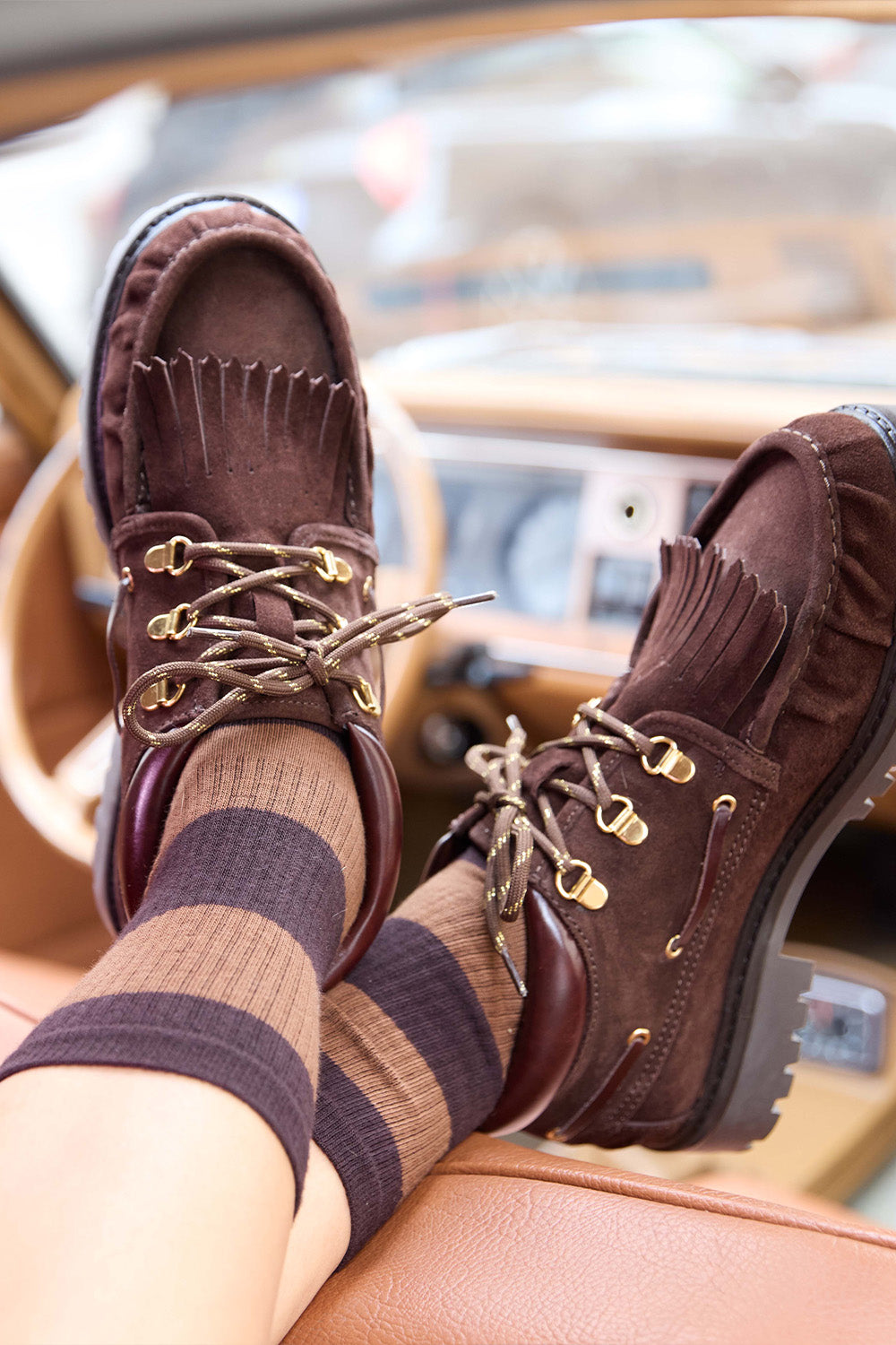 Socks Odette Chamois Teddy Brown