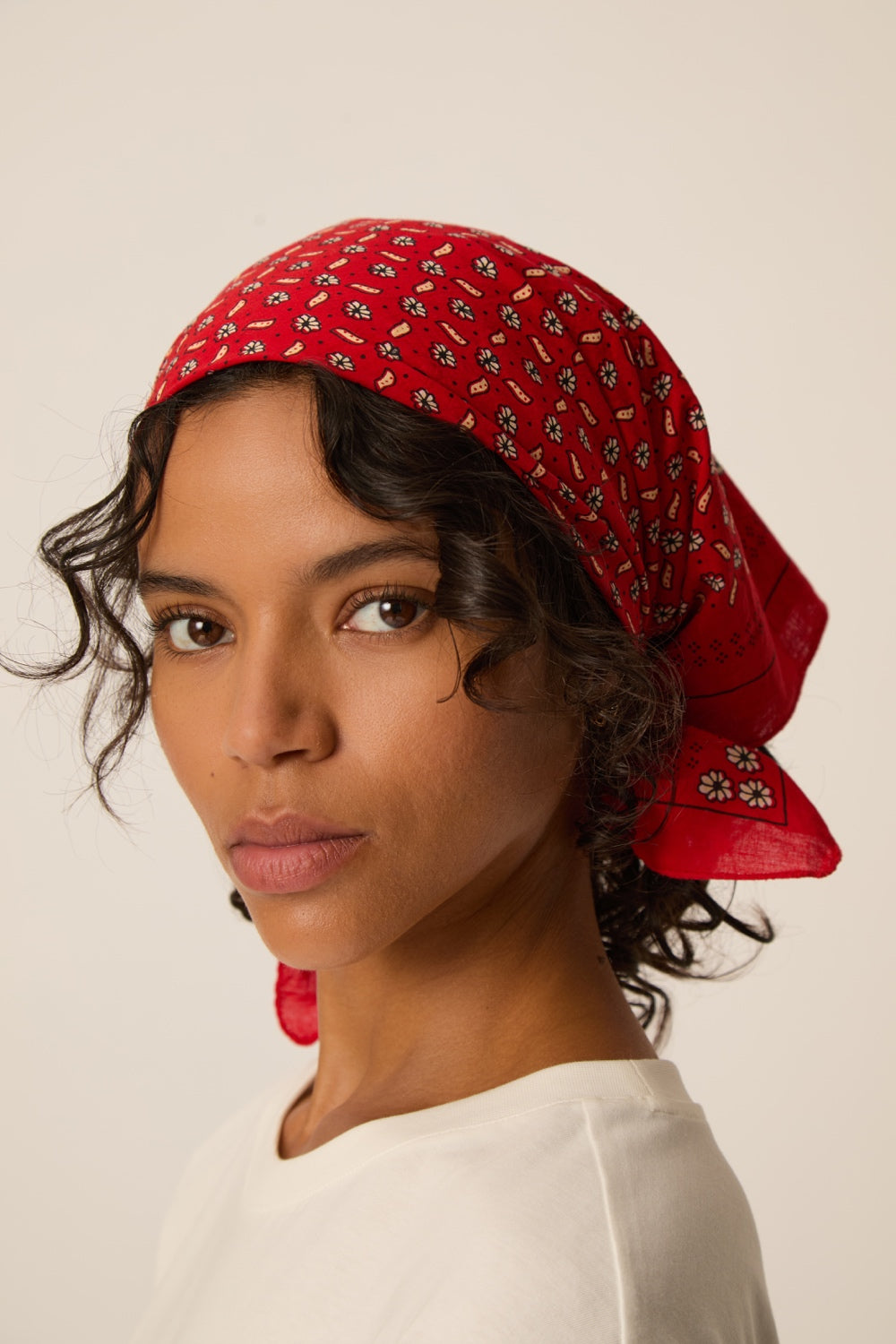 Foulard Nathanael Choco/Poudre