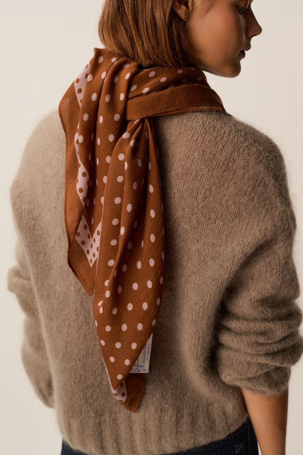 Foulard Noix Pois Chardon