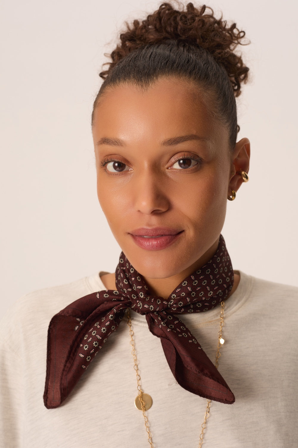 Foulard Natou Cravate Choco