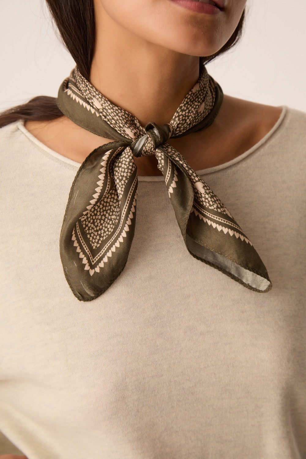 Scarf Nybiche Coeur Forest Green