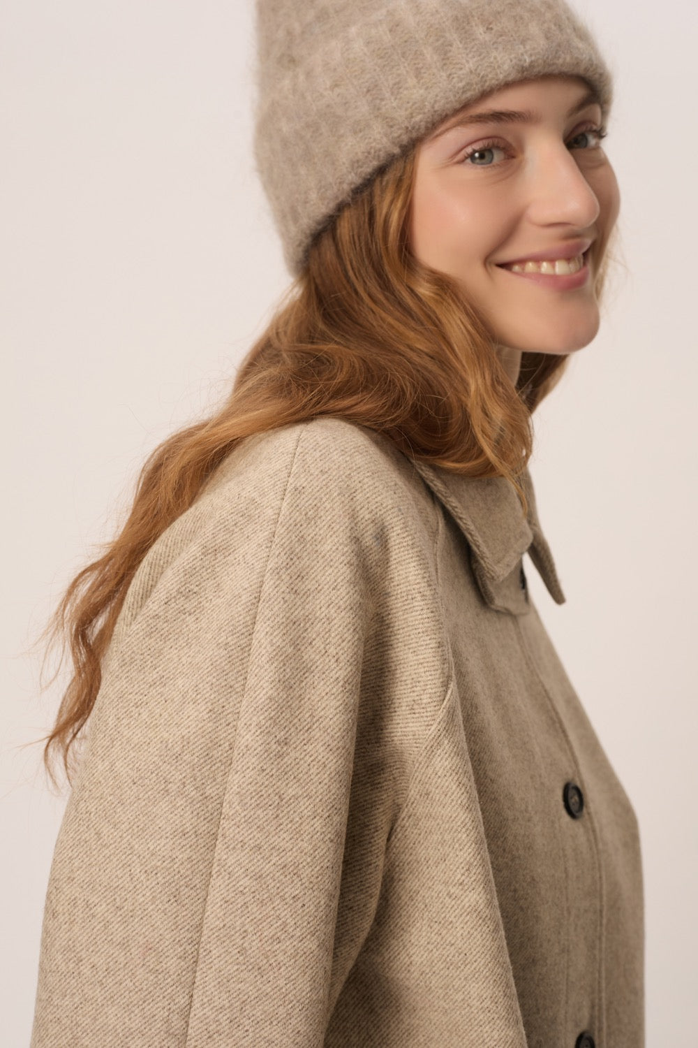 Manteau Yiman Ecru