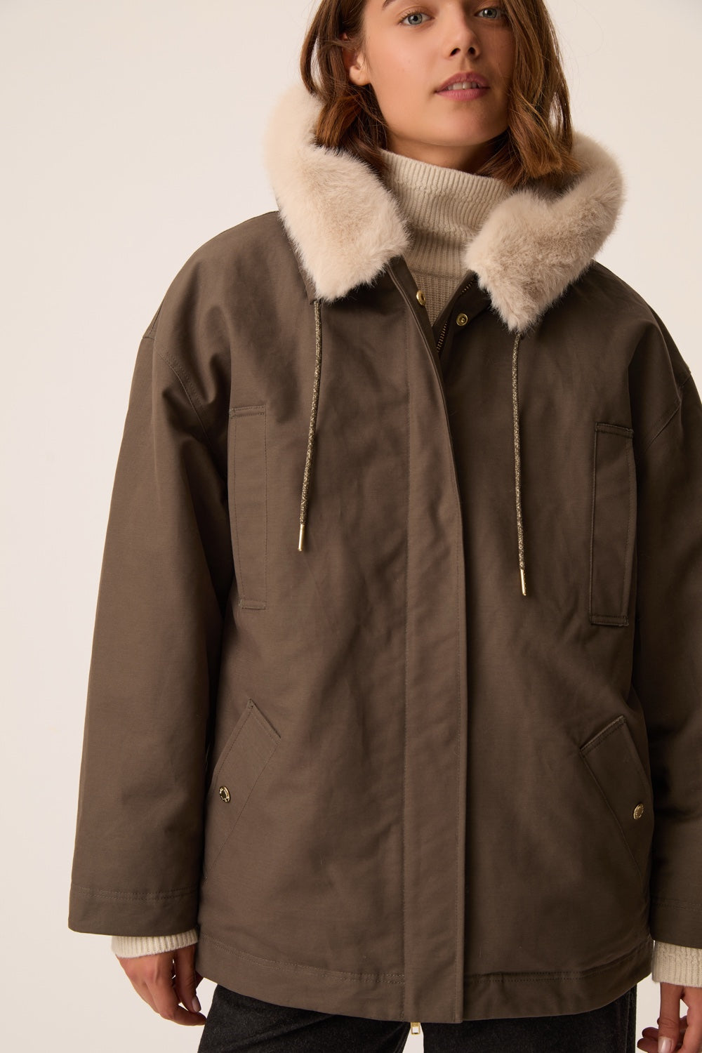 Coat Ynessa Forest Green