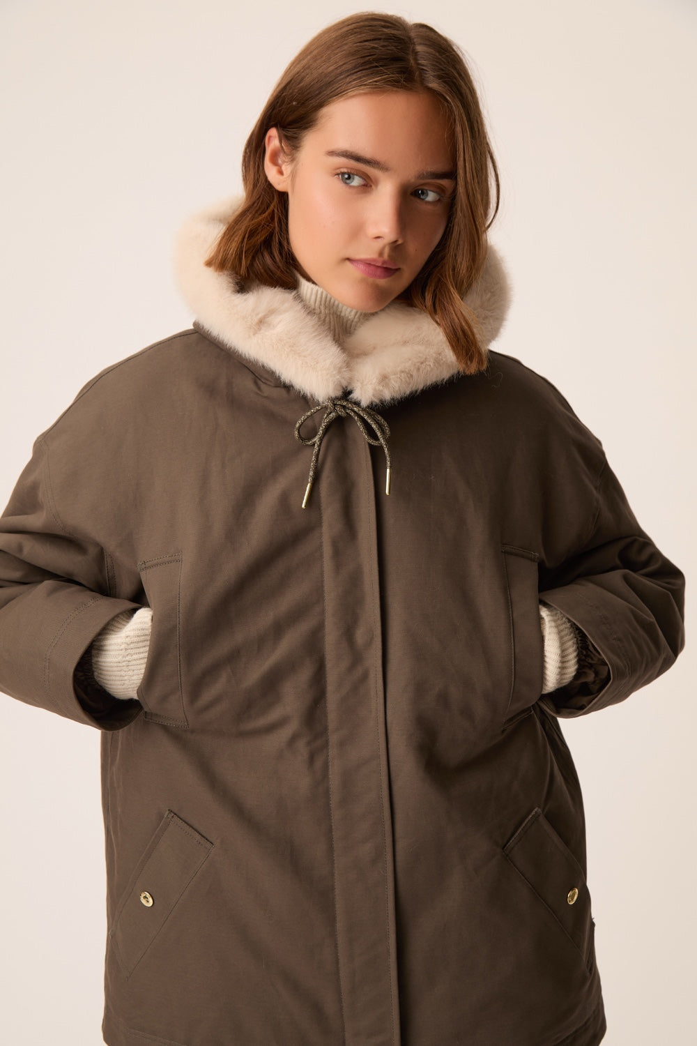Coat Ynessa Forest Green