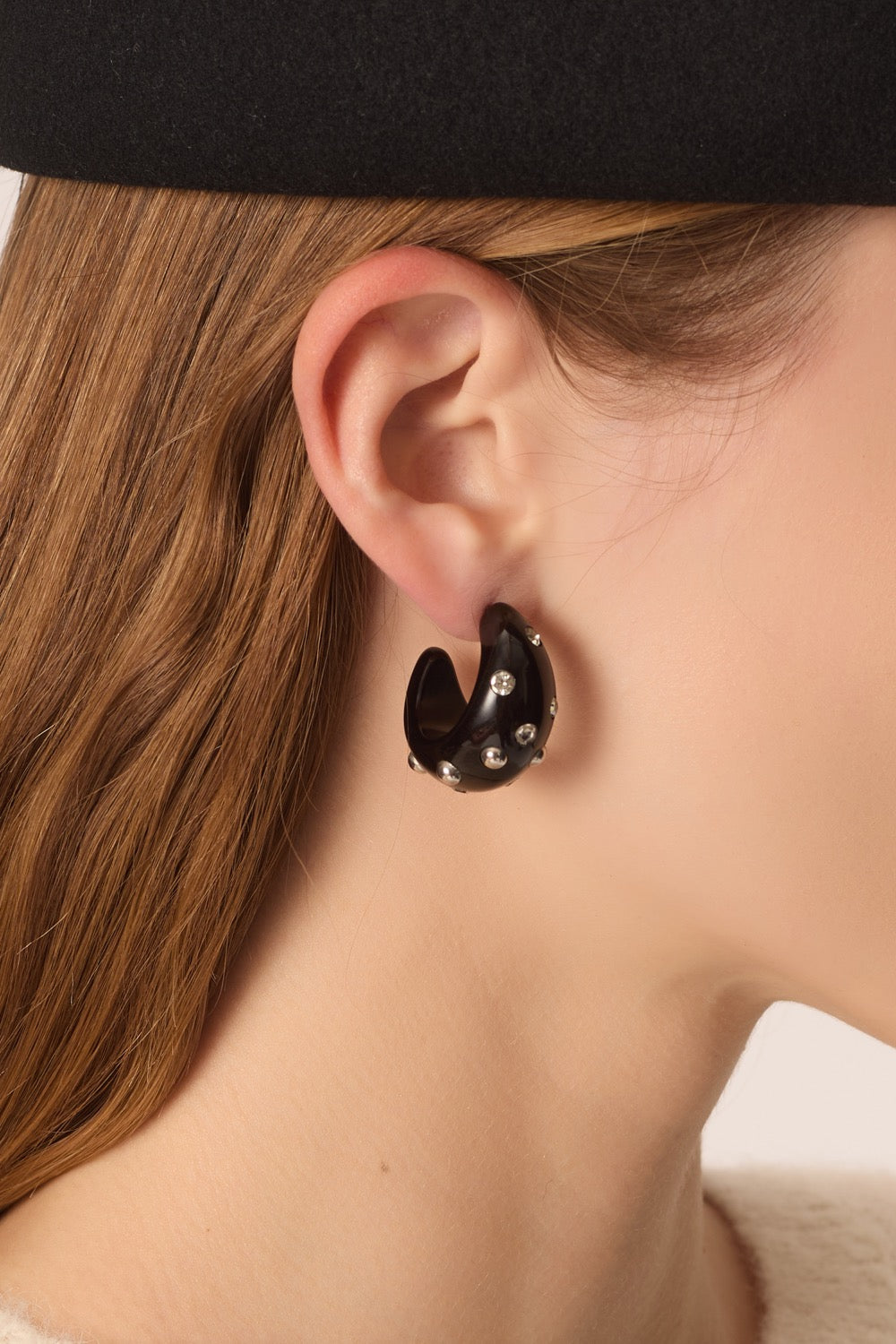 Boucles D'Oreilles Maelys Noir