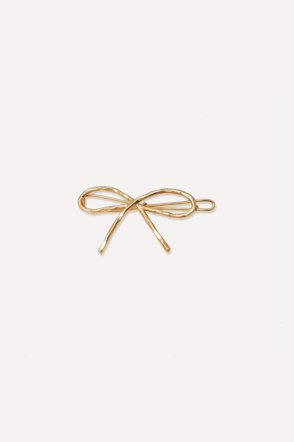 Barrette Nœud Or