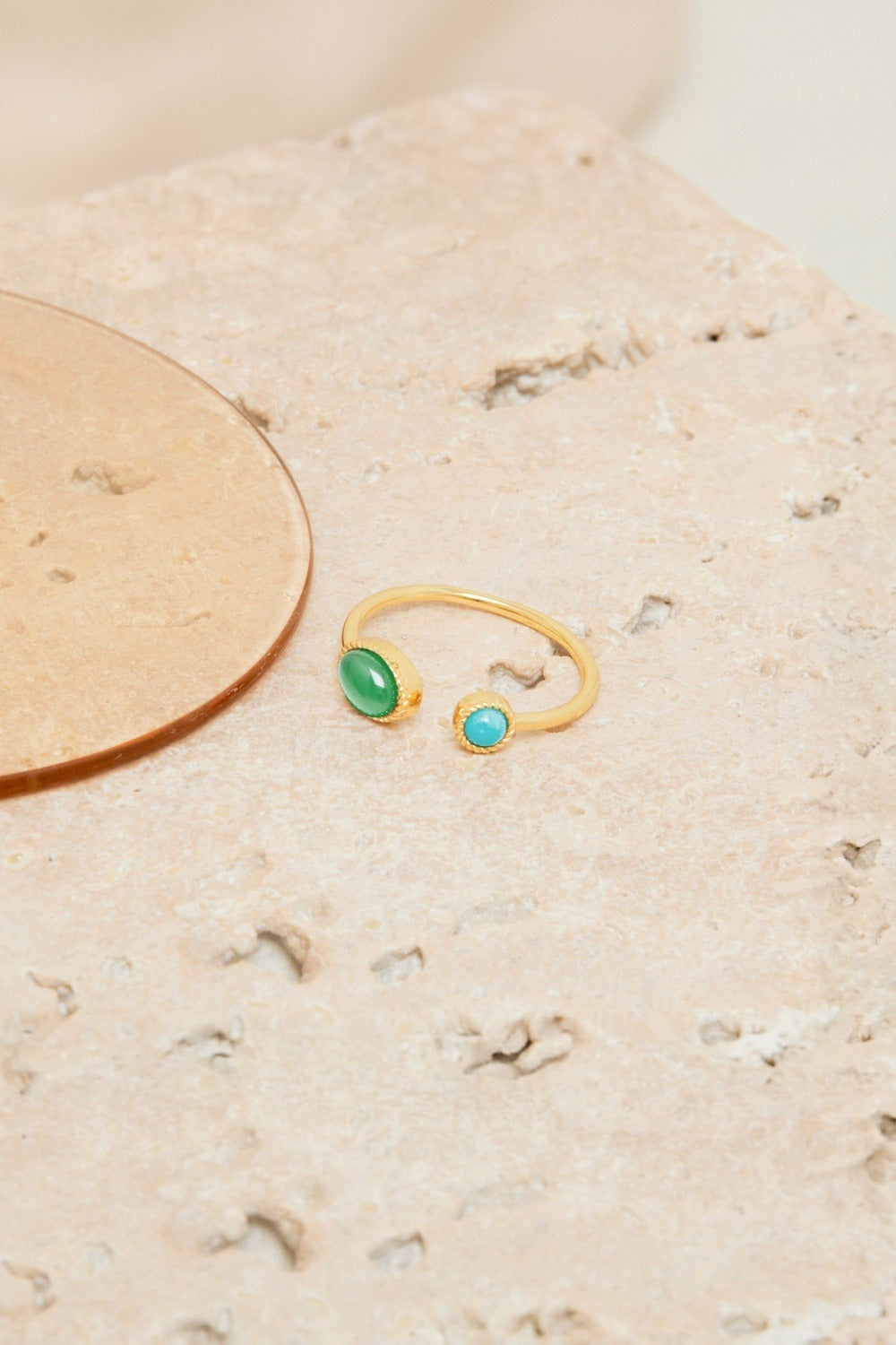 Bague Claire Chrysoprase/Turquoise