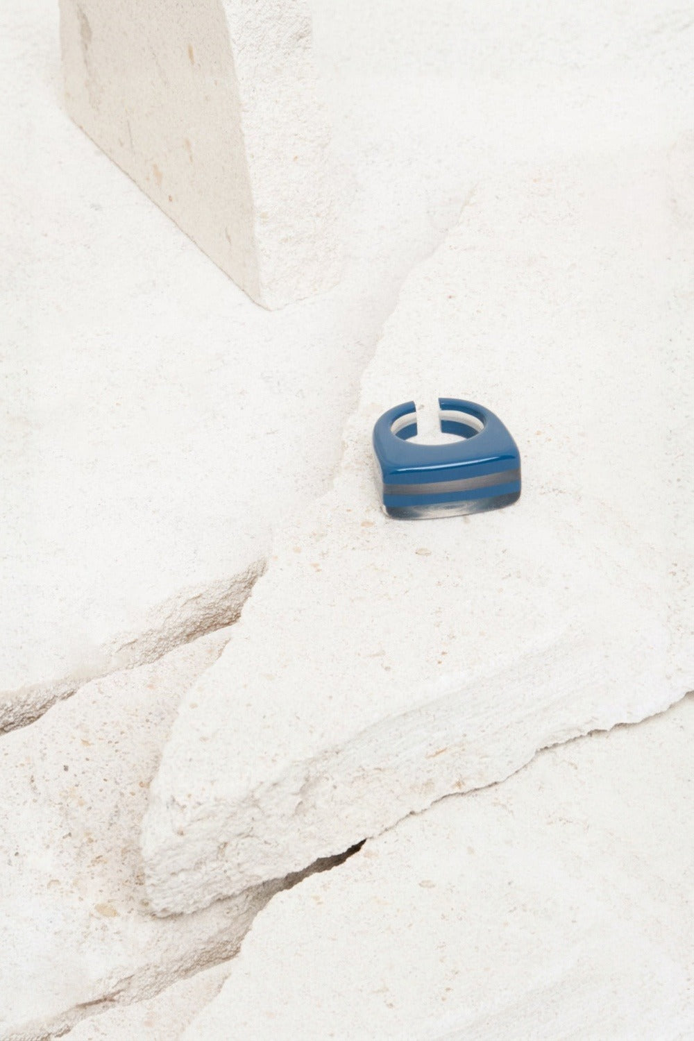 Bague Luis Denim/Cristal