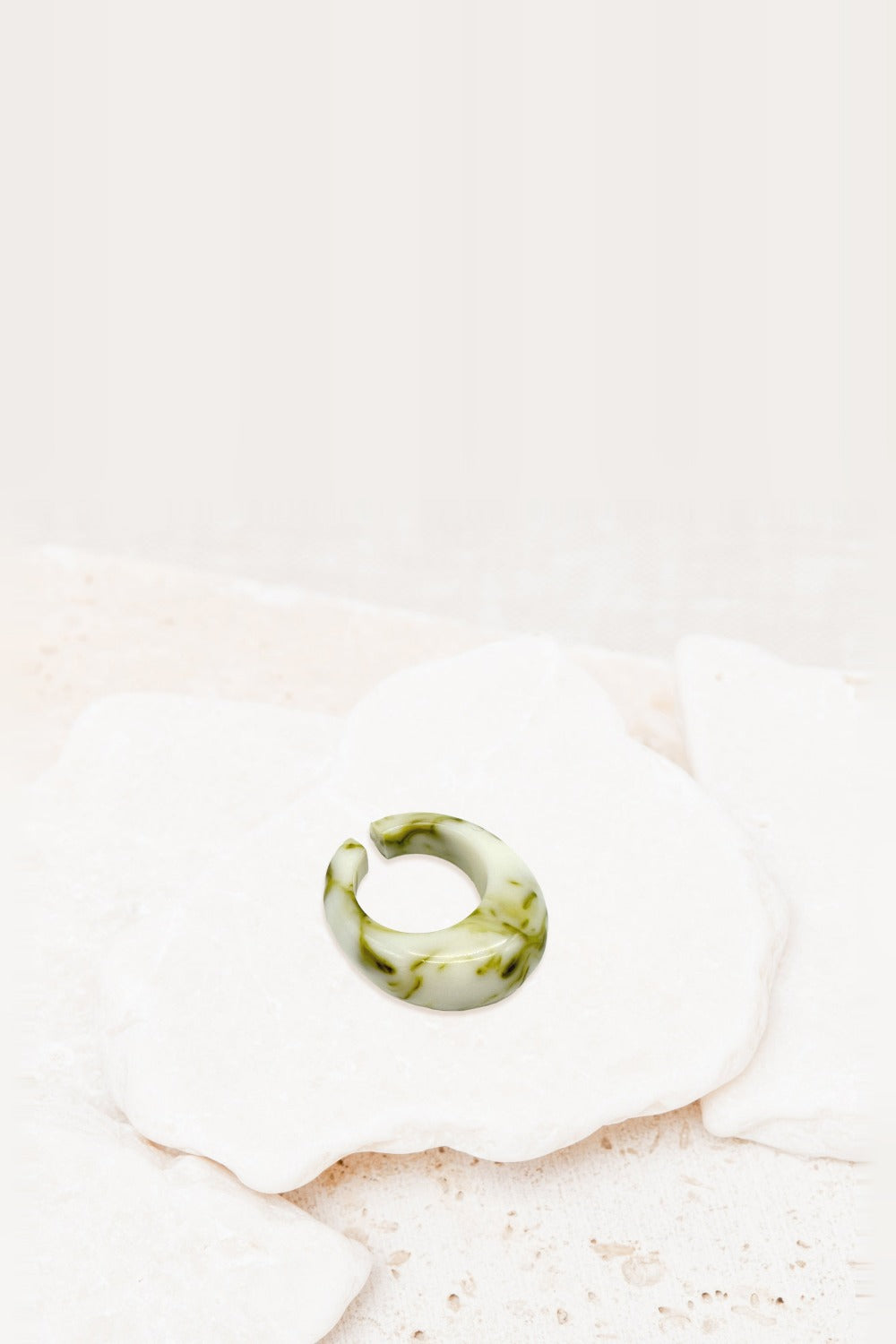 Bague Gabie Avocat/Creme