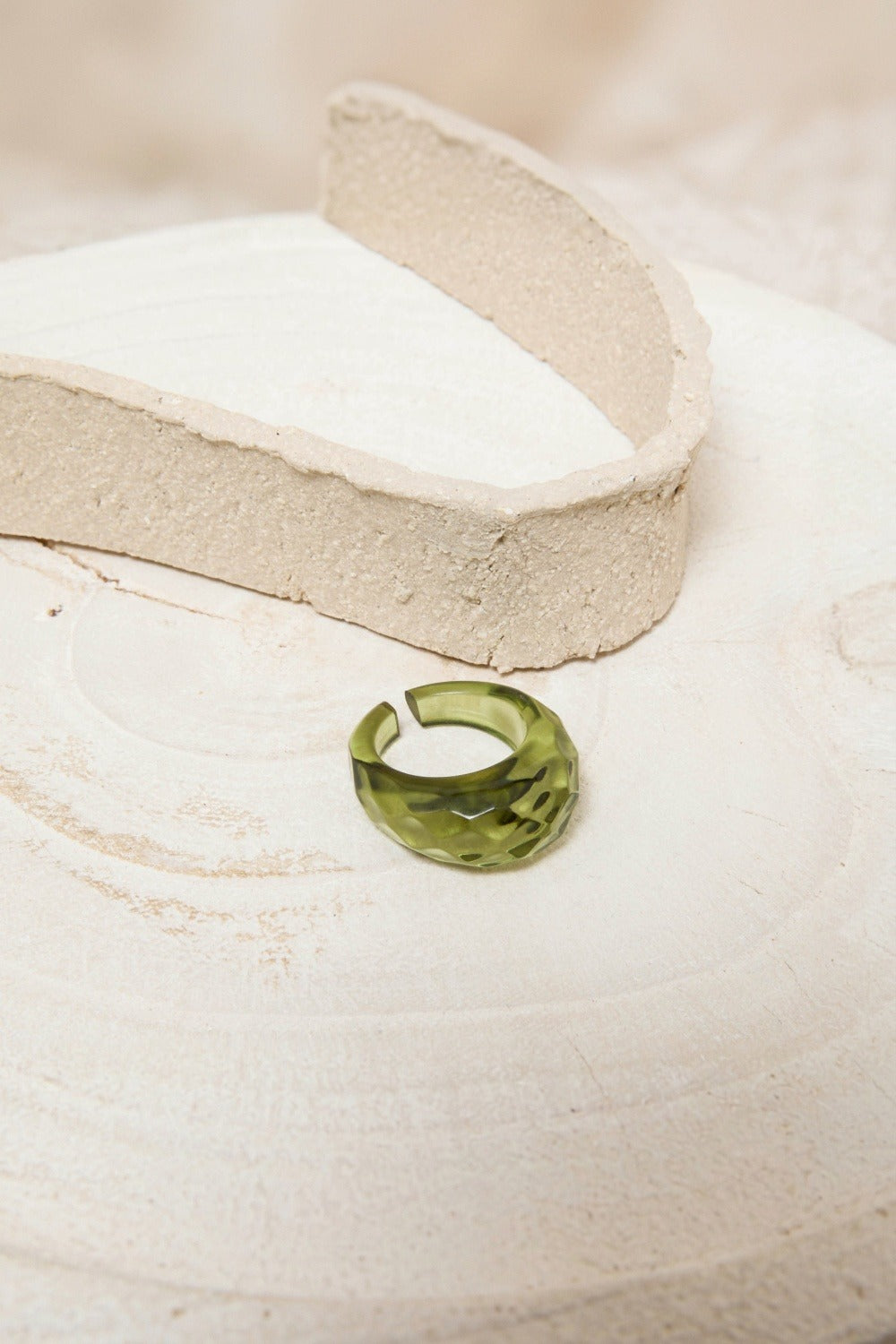 Bague Abbie Avocat Transparent