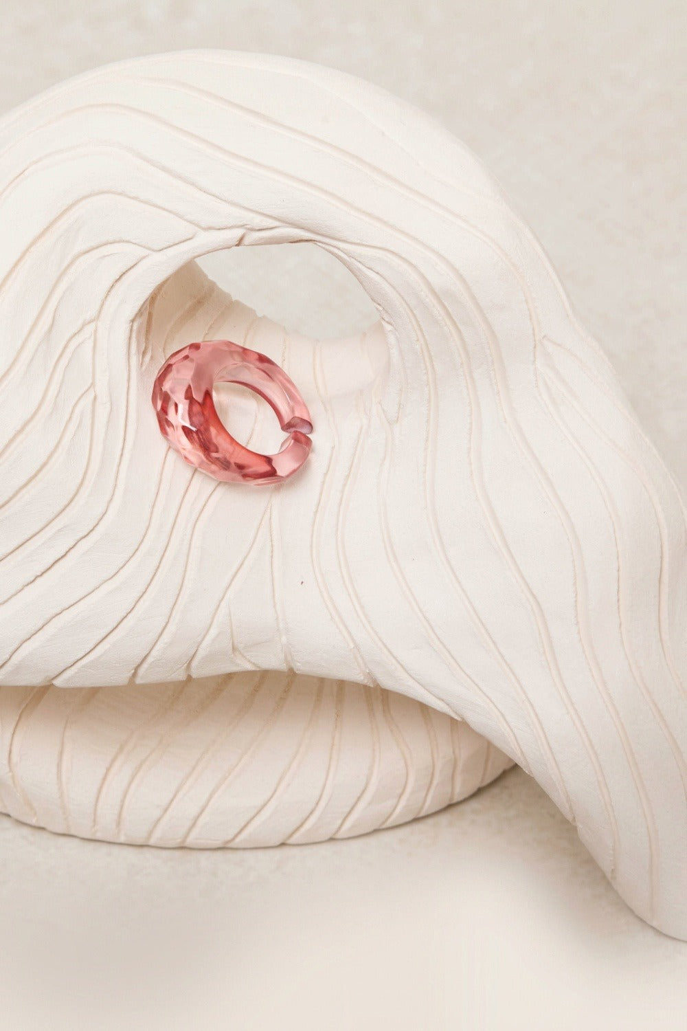 Bague Abbie Pourpre Transparent
