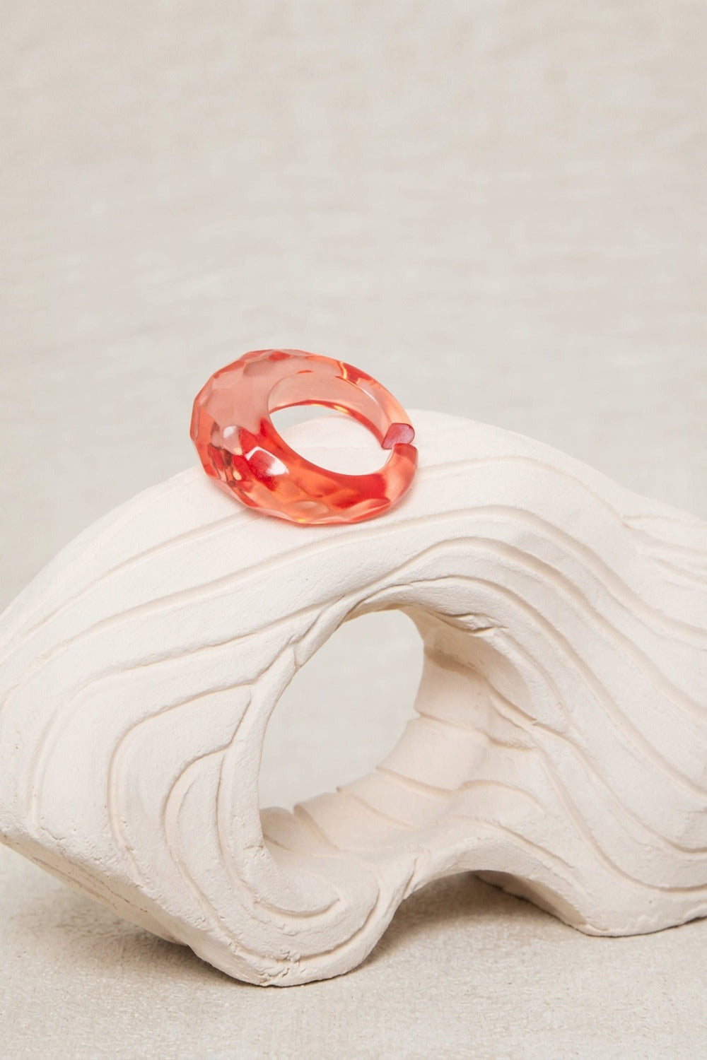 Bague Abbie Orange Brulee Transparent