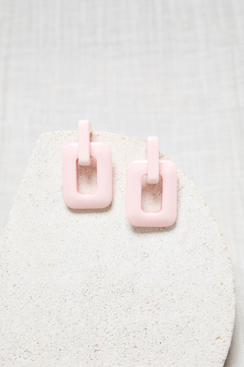 Boucles D'Oreilles Violaine Rose Quartz