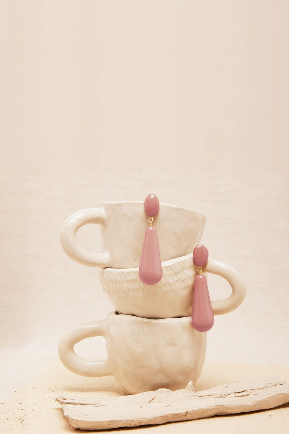 Boucles D'Oreilles Gala Rose Ballet