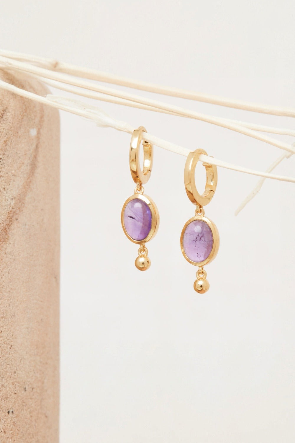 Créoles Bianka Amethyste