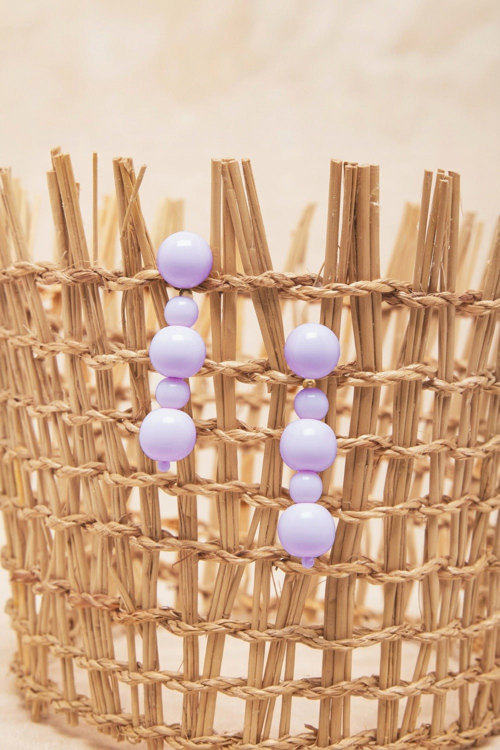 Boucles D'Oreilles  Pomme Parme