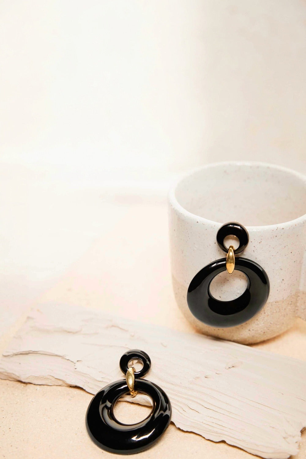 Boucles d'oreilles Betty Noir
