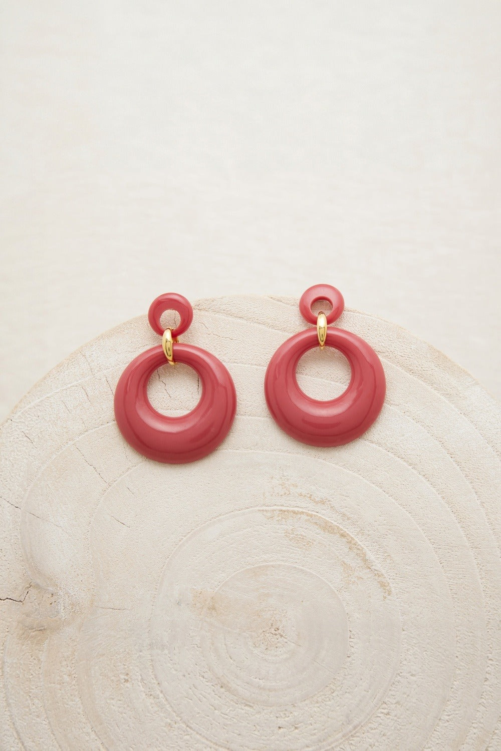 Boucles D'Oreilles Betty Pourpre