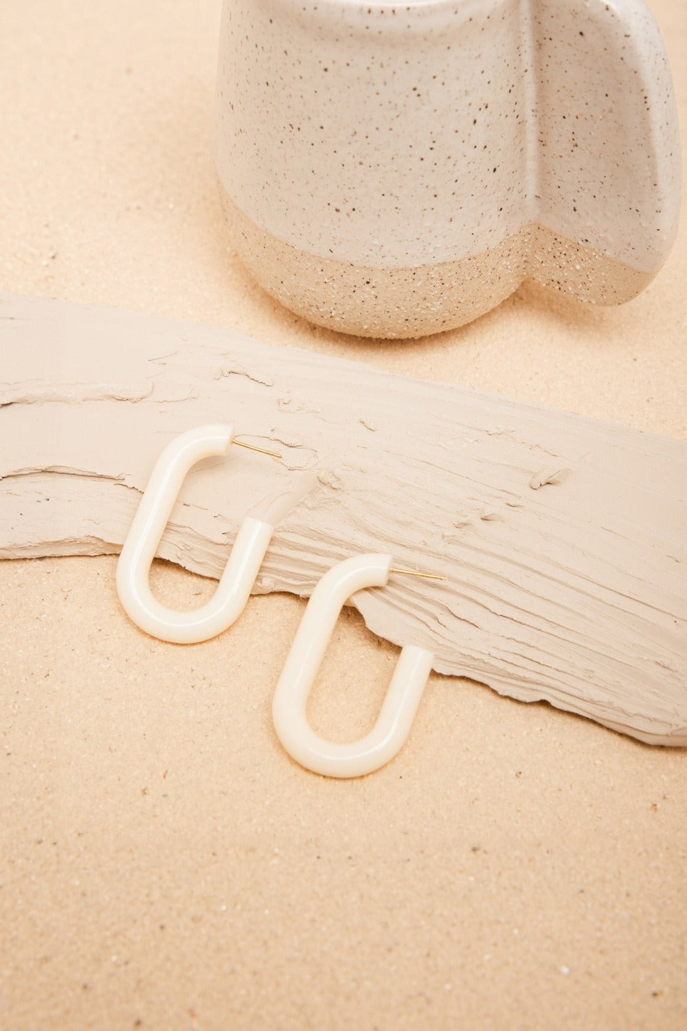 Boucles D'Oreilles Emily Ecru